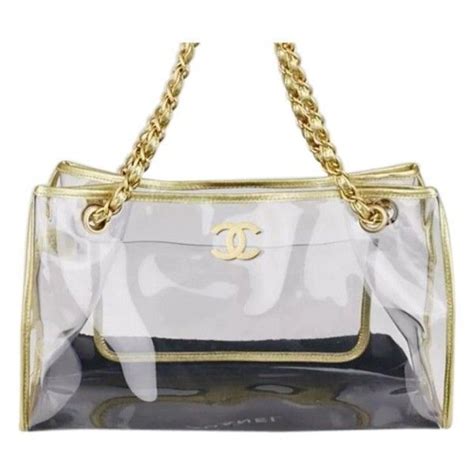 beach bags chanel|Chanel clear tote bag.